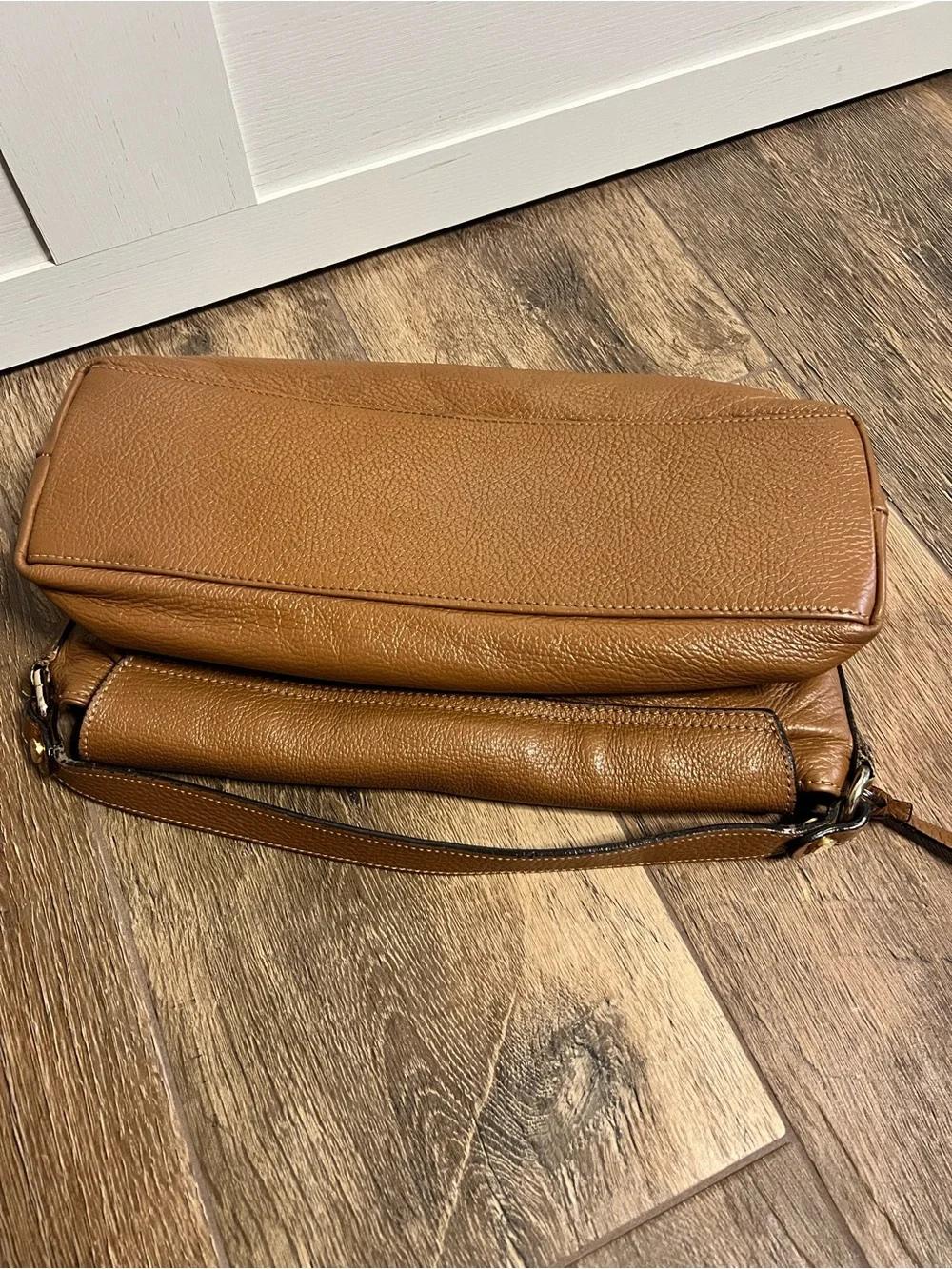 Alessandro Mari Italian Brown Leather Slouchy Hobo Bag Handbag Purse